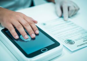 Registro hiperdetallado de huella e iris, seguridad de identidad 4K